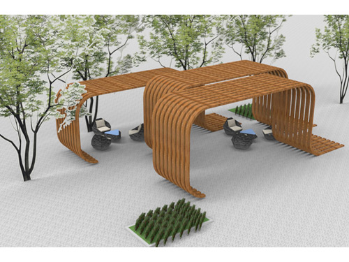 異形廊架長(zhǎng)廊